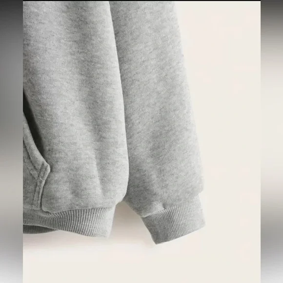 Amazon - EUC Women’s Gray Heart Print Hoodie - Picture 2 of 3